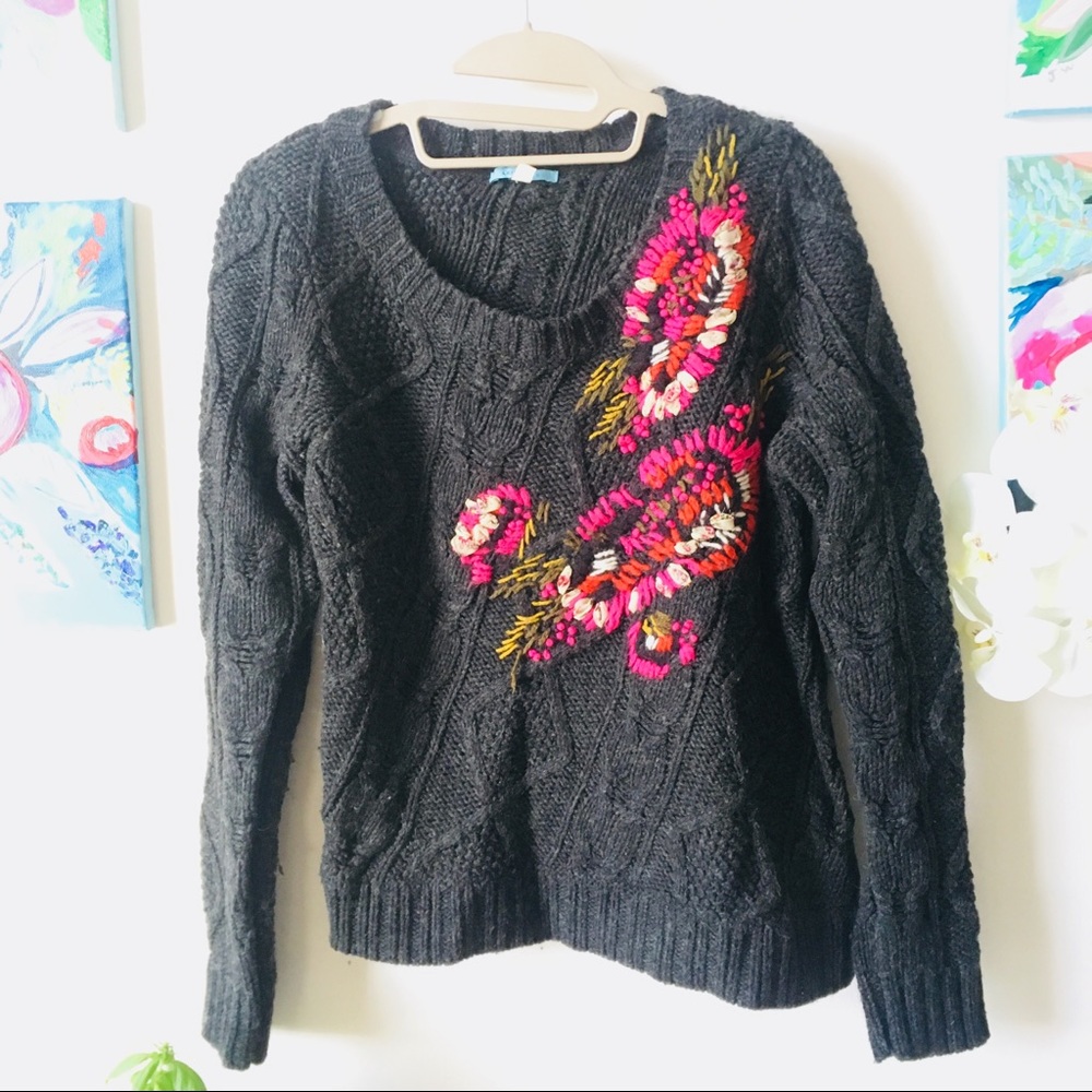 Floral anthropology sweater